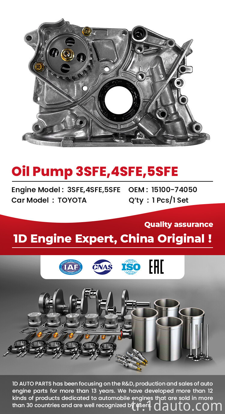 Toyota için Motor Yağı Pompası Engine Oil Pump for Toyota